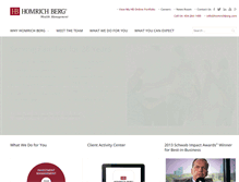 Tablet Screenshot of homrichberg.com